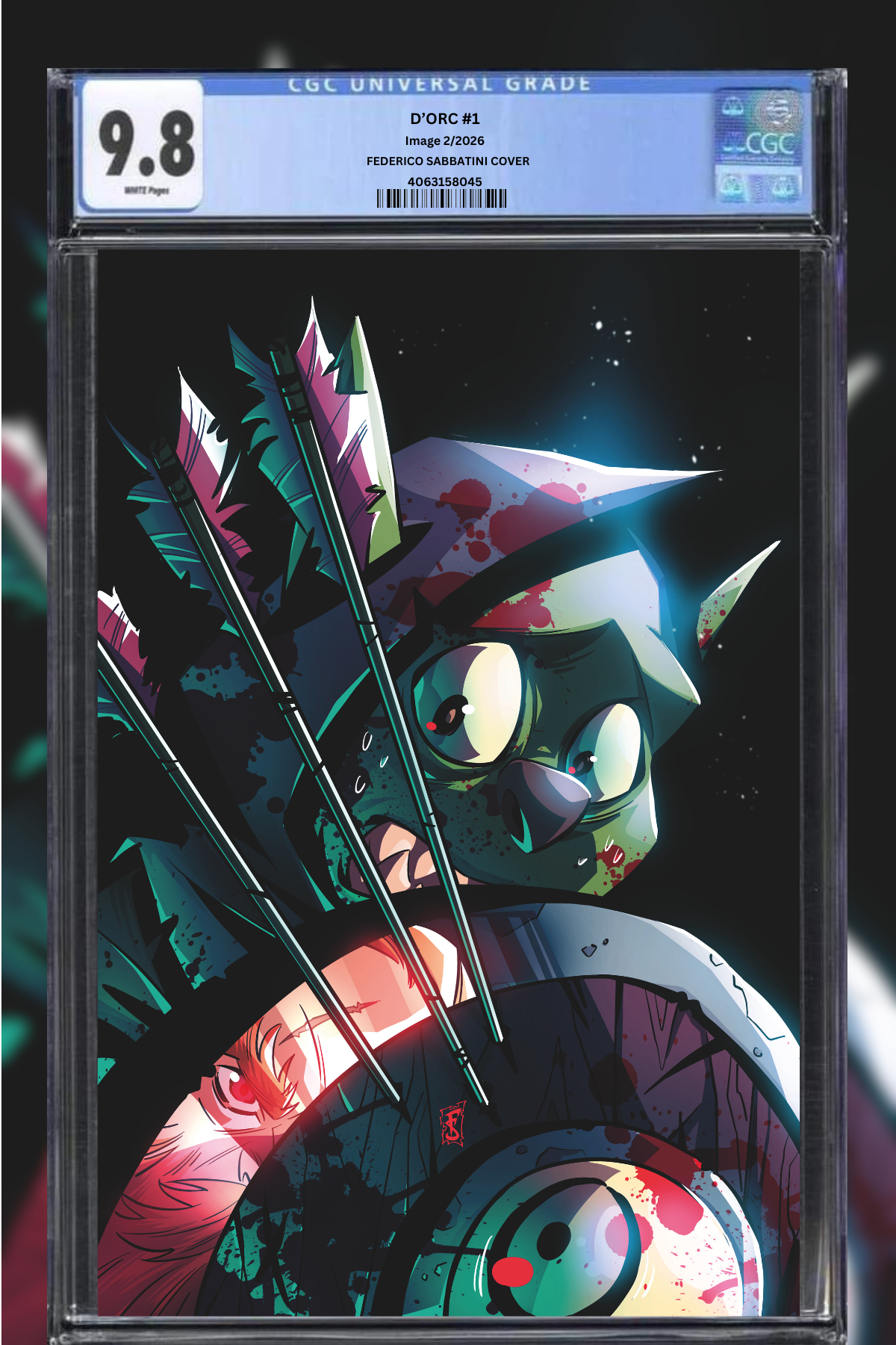 D'orc #1 Third Print Hulk 340 Homage Federico Sabbatini LTD 999